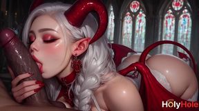 i couldn t resist the temptation of that sexy succubus and fucked her juicy, tight pussy![ai]