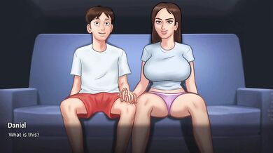 My hot stepsis with watching movie and creampied | Sommertime saga Gameplay