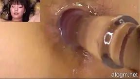 Japanese Goddess Impaled on Anal Glass Toy – Mind-Blowing O-Face Explosion!