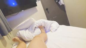 Edging myself a bit while moaning with a huge cum