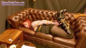 Verified Amateurs In Hogtying In Public At Erotic World Fair!