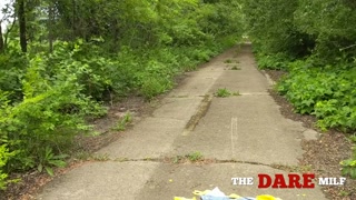 I had to cut off my clothes and walk a few miles back to my car.