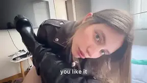 Two Women Enjoying Leather Fetish