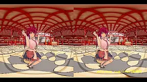 Marine Virtual Idol Seduces in Steamy 3D Hologram Encounter