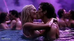 [AI-generated] Sex Rave (watch with sound) - Future Rave Erotic Party: Dancefloor Kisses, Lesbian DJs and Wet Underwater Tease