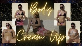 Stripping & Creaming Up Sunkissed Body Outside