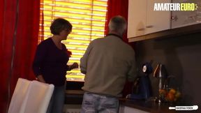 Curious German Granny Invites Her Neighbor for an Intimate Encounter