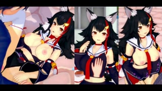 [Hentai Game Koikatsu! ]Have sex with Big tits Vtuber Ookami Mio.3DCG Erotic Anime Video.