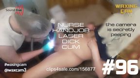 NURSE HANDJOB LASER DICK CUM #96