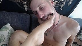 Licking Feets Fuck With Feet Sucking And Toes Footjob With Cum P2