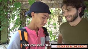 SayUncleNetwork.com - Young Latino's raw bareback smashing and facial cumshot