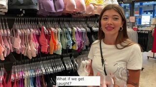 Vallery_Ray - Vallery Ray's Fitting Room Frenzy: Cum-Filled Blowjob in Public