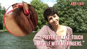 ”Ersties - Cute Anais Plays With Her Bushy Beaver in the Middle of a Lake”