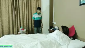 Indian Desi Step-Aunt Gets Fucked by Two Hot 18-Year-Old Boys in a Shy