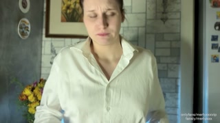 Shy girl gets excited