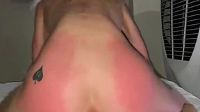 Skinny blonde twerks on big cock until he fills her pussy