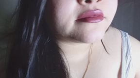 My mouth dresses in lipstick to provoke you, dare to see it