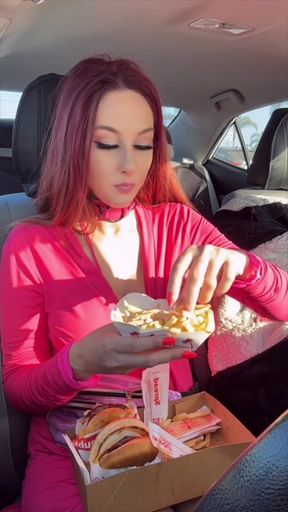 Watch Me Eating My Favorite Fast Food in the Car