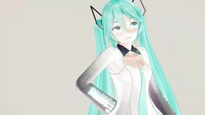 hatsune miku undress dance hentai vocaloid mmd 3d clear blue hair