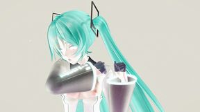 hatsune miku undress dance hentai vocaloid mmd 3d clear blue hair
