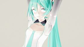 hatsune miku undress dance hentai vocaloid mmd 3d clear blue hair