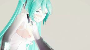 hatsune miku undress dance hentai vocaloid mmd 3d clear blue hair