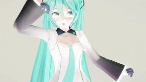 hatsune miku undress dance hentai vocaloid mmd 3d clear blue hair