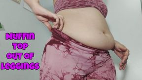 Squishy muffin top over my leggings