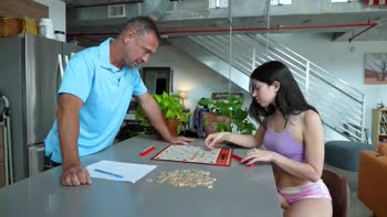 Alex Coal - Stepdad's Big Cock Teaches Stepdaughter a Lesson in Pleasure