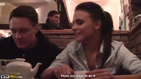 A brunette slut enjoy her holidays with sex