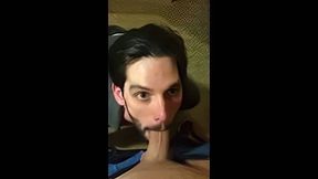 6'10 Guy Swallows Cum from Big Cocks