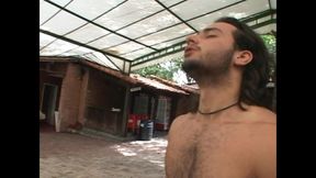 Two Gay Gymbros with Big Cock Have Sex Outdoors