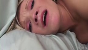 Taylor Hilton's blonde allure captivates with intense, passionate intimate play