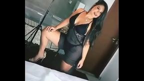 Queen Bee Brunette Tanned Skin Beautiful Soft Hair records videos in sexy lingerie Privacy