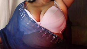Sexy Girl White Bra Big Boobs Show.