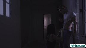 Eroused stepbro fucks his she-male stepsis