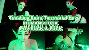 HOW TO FUCK? Teaching your Extra Terrestrial Girlfriend Shy GF