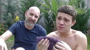 Twink fucked bareback by vicious Stepdaddy