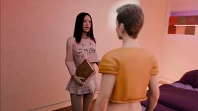 The First Sissy _ Michael Got Rough &amp; Hard Sloppy Blowjob from Me Before Taking Shower