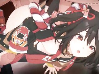 Uma Musume - Kitasan Ebony Team fuck Sex - CG Anime Animations