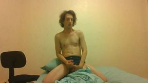 Transgirl Sorry to You for Delaying Her Cumload