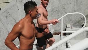 SeanCody - Inked Ricky Donovan alongside Asher bareback doggystyle