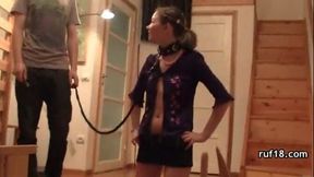 Teen practices bondage