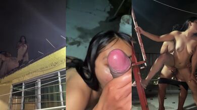 Neighbor’s backyard turns into a creampie with my hot latina friend