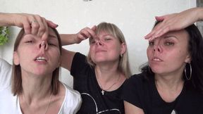 Three Girl Nose Play 2NPn