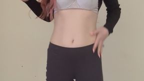 Slutty British chav smokes