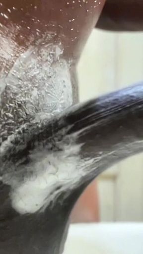 Military BBC Teen Jerking off in the Washroom Part 2