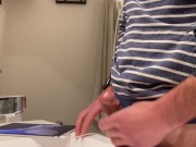 Me masturbating and cumming in the bathroom sink