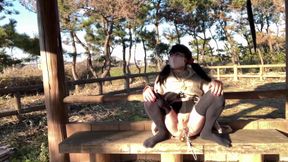 Self-training No. 82: Spreading My Tucked Pussy Wide Open by the Toll Road