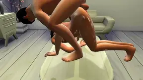 Busty Anime Girls Suck Dick on the Couch for Alien Yuri Fun
